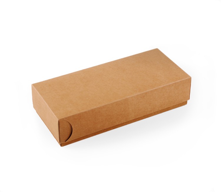 Caja de cartón con ranura de palillos para sushi
