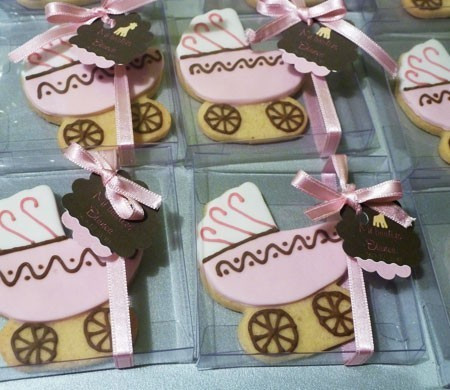 Cajita con Lazo para Galletas Baby Shower
