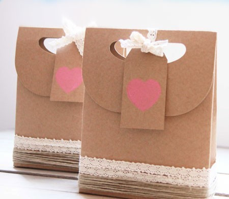 Bolsita en Kraft para San Valentín