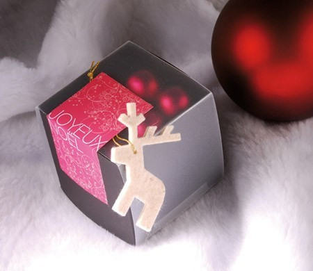 Cajita cuadrada para regalar en Navidad