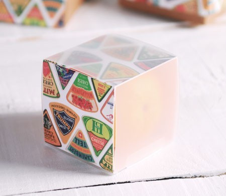 Caja cuadrada impresa