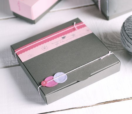 Caja Gris para Galletas Decoradas