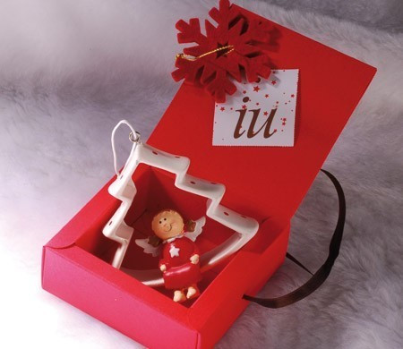 Cajita para Regalo Pequeño de Navidad