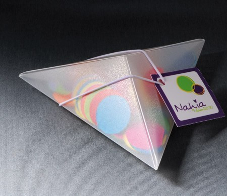 Cajita triangular para fiestas infantiles