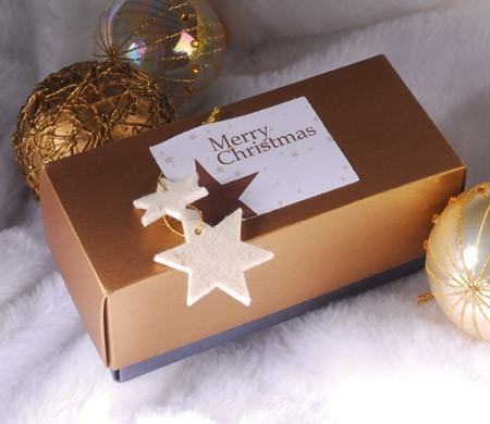 Cajita rectangular para Navidad