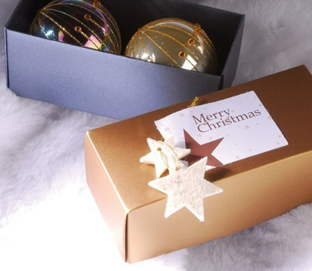Cajita rectangular para Navidad