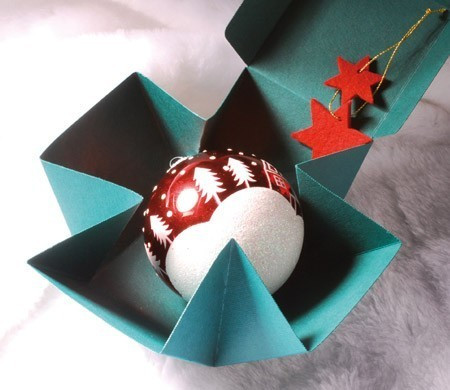 Caja Cuadrada para Regalar en Navidad