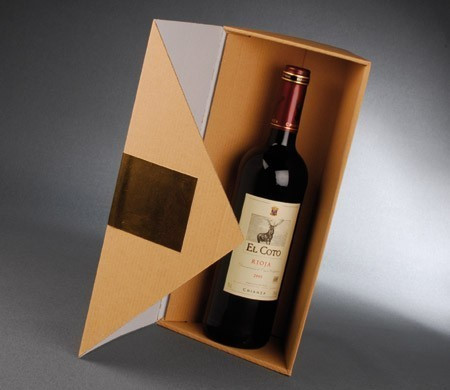 Caja Triangular para Botellas