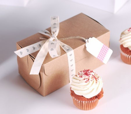 Cajita Rectangular para Dos Cupcakes