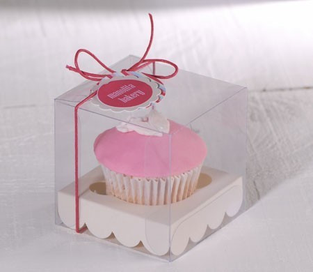 Caja para un cupcake bautizo