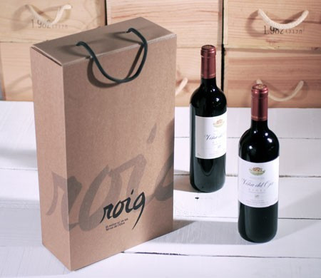 Caja para Dos Botellas Serigrafiadas