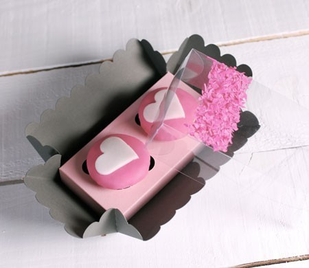 Cajita para dos cupcakes...