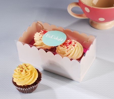 Caja para dos cupcakes...
