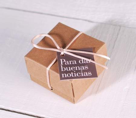 Caja con Lazo para Detalles de Boda