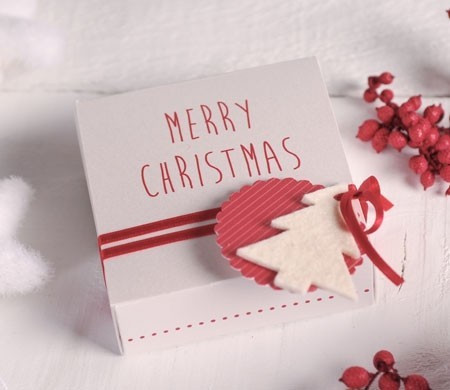 Cajita Cuadrada Pequeña para Navidad