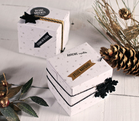 Cajita Cuadrada de Navidad