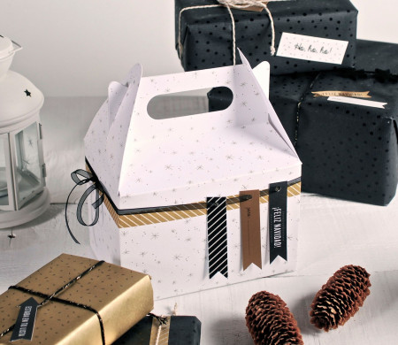 Cajita de Picnic Impresa para Navidad