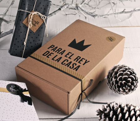 Caja de Cartón Decorada para Regalar