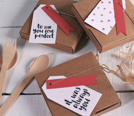 Sencilla Caja Regalo para San Valentín