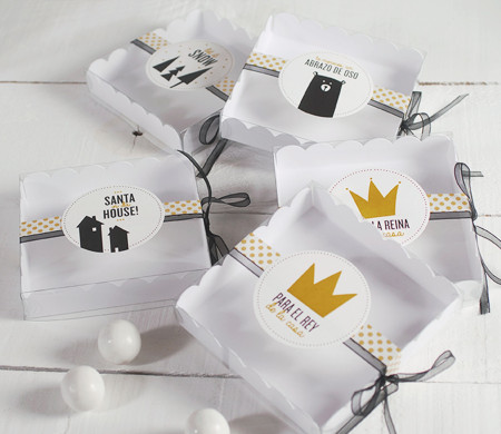 Caja Regalo para Macarons Decorada