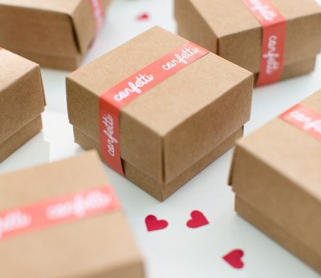 Cajita de Bodas para Confeti