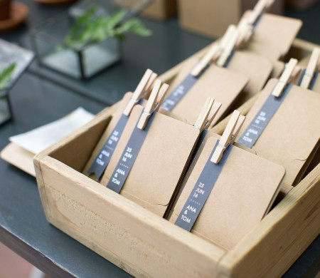 Cajitas con Semillas para Detalles de Boda