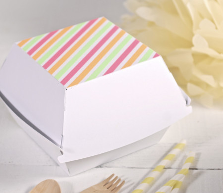 Burgers box with washi tape