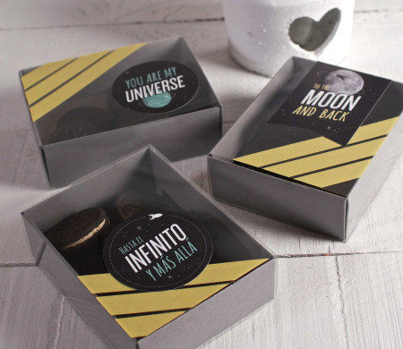 Caja para Dulces Decorada con "Universo"