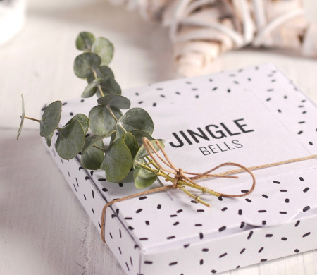Caja Plana Navideña Decorada