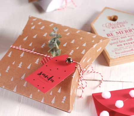 Caja Regalo Navideña Decorada
