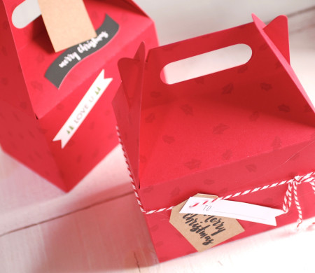 Caja Regalo Picnic con Decoración Navideña