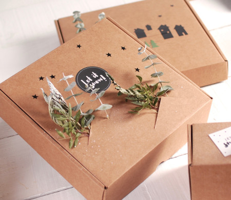 Caja para Envíos navideña