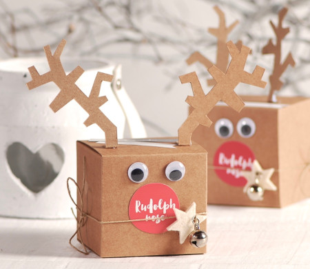 Cajita de Rudolf para Navidad Cajita de Rudolf para Navidad