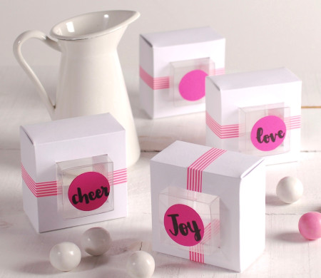 Caja Regalo con Marco en Blanco y Rosa Caja Regalo con Marco en Blanco y Rosa