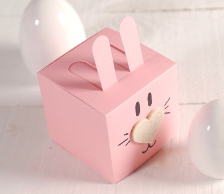 Caja Cuadrada con forma de Conejito ¡Qué Original!