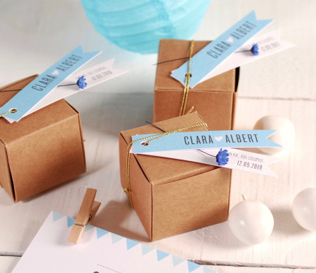 Cajitas para regalos de boda
