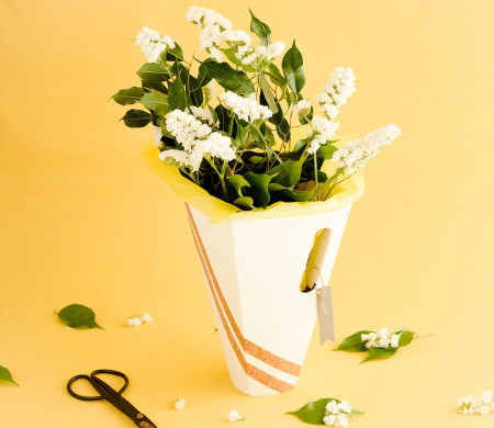 Caja para ramos de flores mínimal