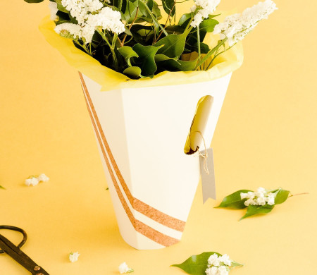 Caja para ramos de flores mínimal