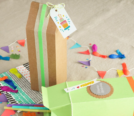 Caja tetrabrick para fiestas