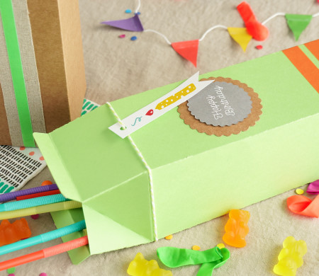 Caja tetrabrick para fiestas