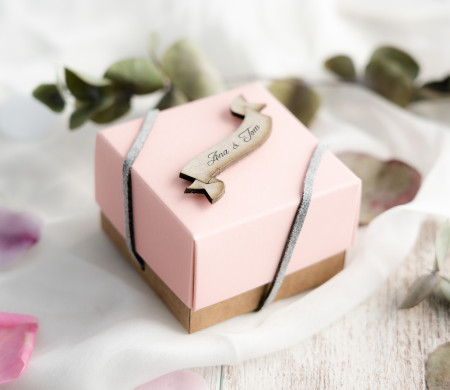 Cajita para obsequios de boda