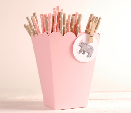 Caja para lápices decorada