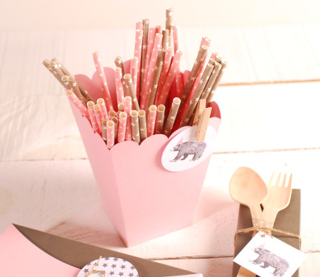 Caja para lápices decorada