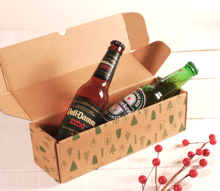 Caja alaragada de Navidad decorada