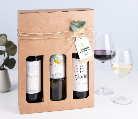 caja para pack de vinos 