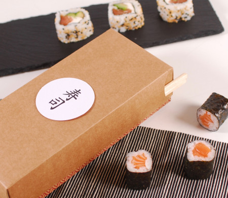 caja para sushi rectangular