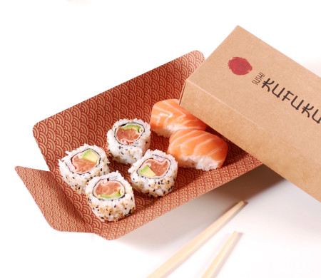 caja para sushi rectangular