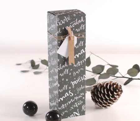 Caja navideña para vinos individual