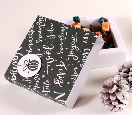 Caja para bombones de Navidad