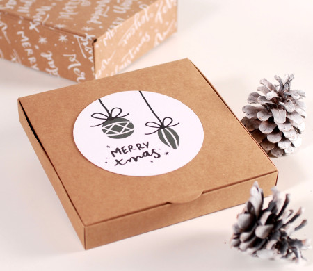 Caja para invitaciones navideña